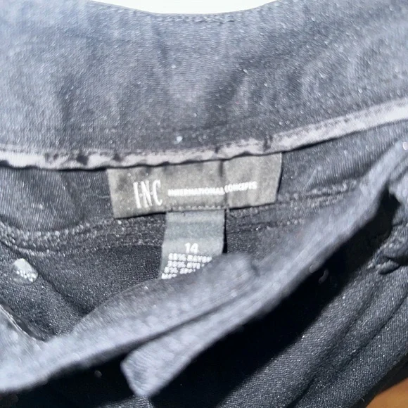 INC Women's Black Jeans- Sz 14 - Picture 3 of 4